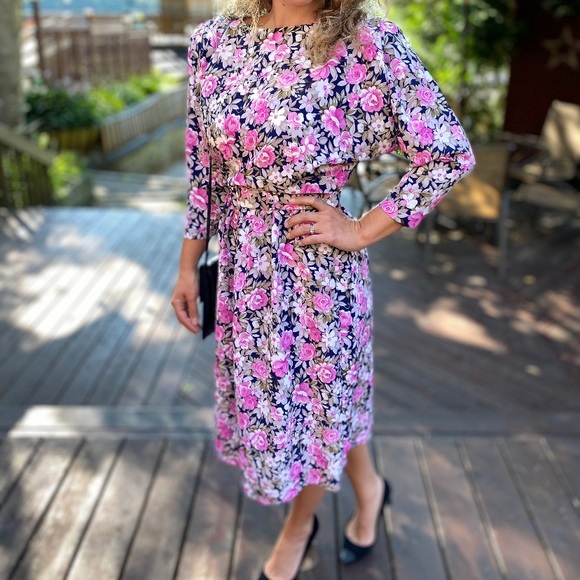 Vintage dress 1980s - Picture 4 of 9